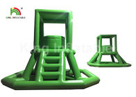 Verde torre del salvavidas del PVC del juguete inflable del agua de 16,41 pies que sube con la escalera
