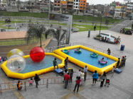 PVC al aire libre sobre las piscinas inflables de la tierra para el parque del agua de la diversión