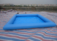 Piscina de agua inflable azul del PVC del cuadrado/piscina de agua para la profundidad de la diversión los 32cm de los niños