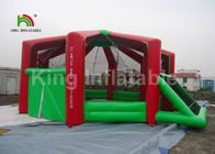 Arena inflable interior roja modificada para requisitos particulares del fútbol del alquiler para los adultos antis - grieta/antideslizante