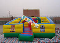 Los niños juegan el patio de los juegos/la ciudad inflables de la diversión con la lona del PVC de 0.45m m - de 0.55m m