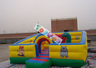 Los niños juegan el patio de los juegos/la ciudad inflables de la diversión con la lona del PVC de 0.45m m - de 0.55m m