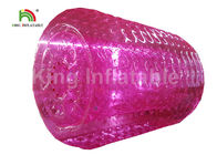 juguete inflable del agua del PVC del rodillo de Zorb del agua del rosa de los adultos del diámetro de los 2.4m para la diversión