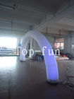 Arco inflable blanco con la luz de la noche del LED para la venta/el arco inflable de la entrada con el tubo del LED