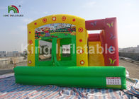 Castillo de salto inflable rojo modificado para requisitos particulares de la casa de muñecas con la diapositiva para el partido