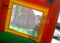 Castillo de salto inflable divertido del PVC del tema 0.55m m de la selva tropical para los niños/adulto