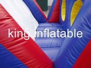 Carrera de obstáculos inflable al aire libre del parque de atracciones de los niños gigantes inflables del PVC