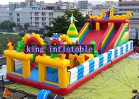 Parque de atracciones inflable al aire libre divertido con la diapositiva/el castillo y la subida