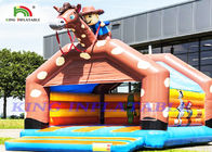 Castillo animoso inflable del vaquero gigante para que adultos y niños celebren