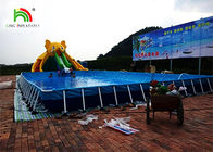 El agua inflable modificada para requisitos particulares del elefante amarillo parquea con la diapositiva/la piscina/la bomba de aire del CE