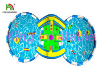 Parques inflables impermeables del agua con la diapositiva material de la piscina de la lona durable del PVC