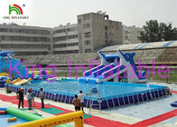 El agua inflable azul/blanca parquea la diversión multi en juguetes de la diapositiva, de la piscina y del agua