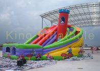 Grandes inflables secan la diapositiva Paradise con el castillo/el torneado para los niños que deslizan la diversión