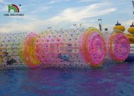 Rodillo inflable del juguete del agua transparente gigante del PVC/de TPU para los niños y los adultos
