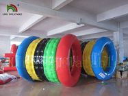 Lona EN14960 modificado para requisitos particulares juguete rodante flotado agua inflable del PVC de PLATÓN 0.9m m