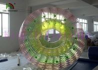 PVC inflable del juguete/del rodillo del agua del arco iris de encargo/TPU los 2.4m los x 2.8m térmicos en caliente