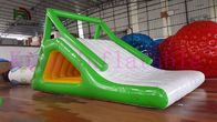 La lona verde/del blanco 0.9m m del PVC explota uso de alquiler flotante del negocio de la diapositiva del juguete del agua