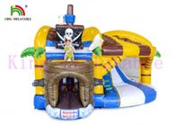Color de salto inflable del OEM del castillo del pirata del PVC de la aduana 0.55m m para los adultos y los niños
