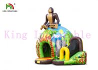 El tema verde del disco de la selva explota el castillo animoso con la impresión asombrosa de la diapositiva para los niños
