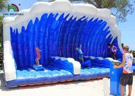 Juguete inflable azul/blanco de los deportes que practica surf de los juegos 0.55m m del mar inflable simulado del PVC