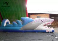 Tobogán acuático inflable del PVC del tiburón, mini diapositiva de encargo de la ciudad que emociona que sorprende