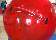 Paseo inflable del diámetro del PVC/de PTU los 2m del rojo 0.8m m en bola del agua con la impresión