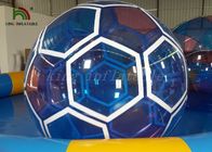 el balón de fútbol inflable transparente del PVC/de PTU de 1,0 milímetros explota caminar en bola del agua