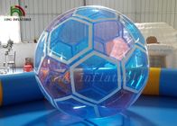 el balón de fútbol inflable transparente del PVC/de PTU de 1,0 milímetros explota caminar en bola del agua