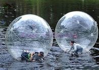 Paseo inflable de la diversión transparente de la familia en bola del PVC/de PTU de la bola 1.0m m del agua