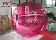 Cremallera inflable de la bola YKK del agua roja del PVC/de TPU los 2m de la buena calidad de Japón