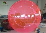 Cremallera inflable de la bola YKK del agua roja del PVC/de TPU los 2m de la buena calidad de Japón