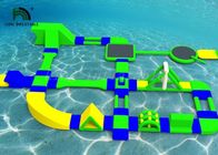 Parques inflables del agua de la aduana los 35x21m para verde de alquiler/el amarillo/el color azul