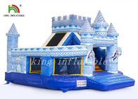 Diapositiva combinada de salto inflable Digital del castillo del PVC del castillo durable del palacio impresa