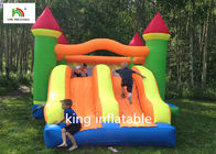 Casa de salto inflable del castillo de Rockey con el patio trasero de dos diapositivas para el niño
