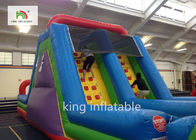 Pequeños juegos modificados para requisitos particulares del deporte del obstáculo del PVC Inflatabel con la diapositiva para todas las edades