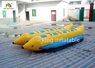 Los barcos inflables de la pesca con mosca del plátano del tubo del PVC 16 personas doblan la motora tirada
