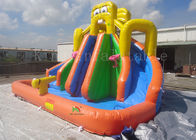 La piscina inflable amarilla resbala para SGS EN71 del CE EN14960 de las piscinas los 8*6*6m de Inground