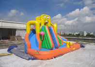 La piscina inflable amarilla resbala para SGS EN71 del CE EN14960 de las piscinas los 8*6*6m de Inground