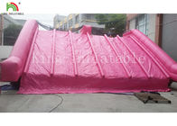 Jardín tobogán acuático inflable de la lona del PVC del PVC de 0,55 milímetros para el color rosado de los niños modificado para requisitos particulares