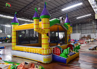 Castillo de salto inflable del patio al aire libre amarillo para los niños/el castillo animoso interior