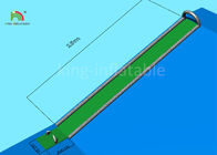 El solo carril verde tobogán acuático inflable largo de 15 m para los adultos modificó tamaño para requisitos particulares