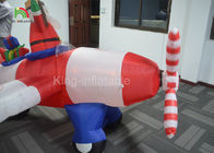 Publicidad al aire libre modificada para requisitos particulares de Papá Noel de la Navidad derecha inflable promocional del tamaño