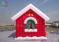 tienda roja de la casa de la publicidad de 5*4*4 m de los productos del festival de la Navidad inflable de la decoración