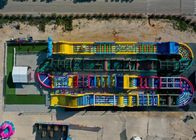juego de niños inflable de los juegos del carnaval de los deportes del curso de los 300M Long Monster Obstacle para al aire libre
