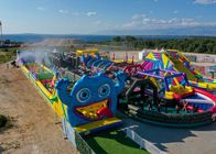 juego de niños inflable de los juegos del carnaval de los deportes del curso de los 300M Long Monster Obstacle para al aire libre