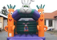Castillo de salto inflable usado partido de los pequeños niños con la zanahoria y el conejo los 4X4M