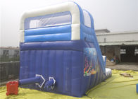 Tres líneas tobogán acuático inflable con la piscina para el parque inflable de la diapositiva de los niños/de los adultos