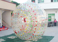 Bola inflable durable de Zorb/bola de la hierba de la burbuja con los anillos en D coloridos para Grasslot