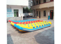 Los barcos inflables de la pesca con mosca de la lona del PVC para 6 personas riegan juegos 520 x 120 cm
