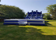 Tobogán acuático inflable al aire libre de la lona 0.55m m del PVC con Airblower
